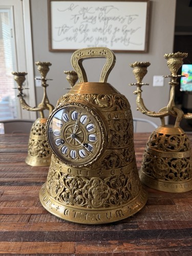 Antique french bronze bell - antique,